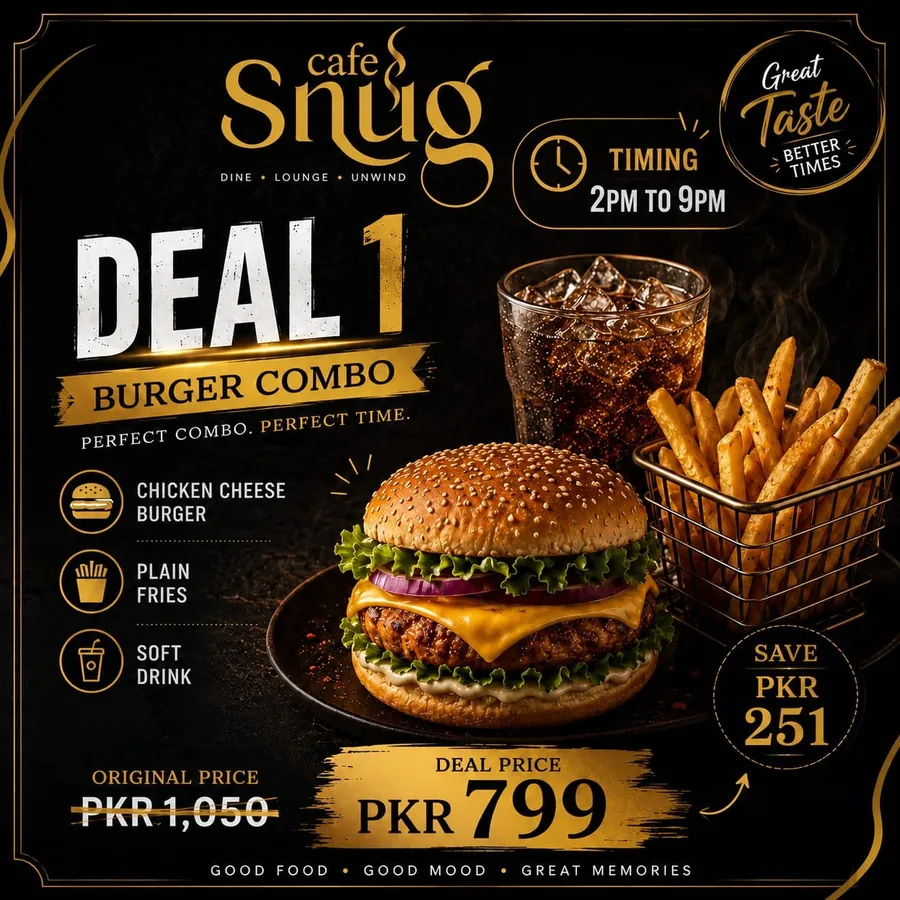 Deal 1 Burger Combo poster